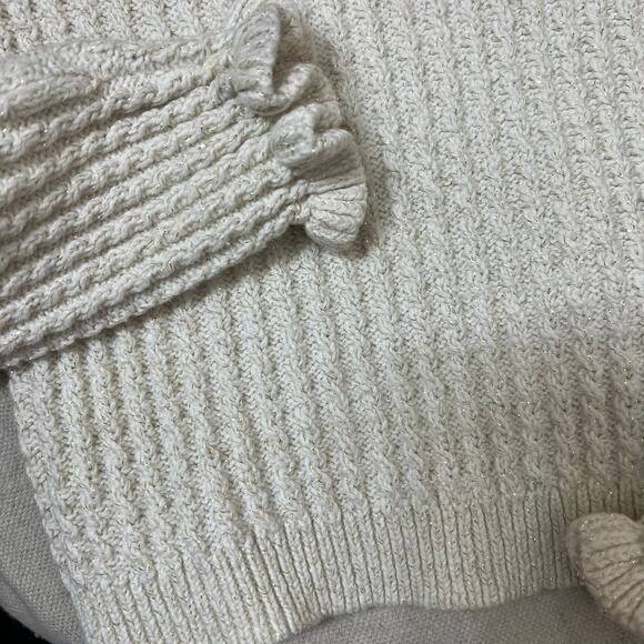 Boutique Little Girls Kids Sweater Small 5 6 Fair Isle Christmas Apple Knit - Picture 7 of 8